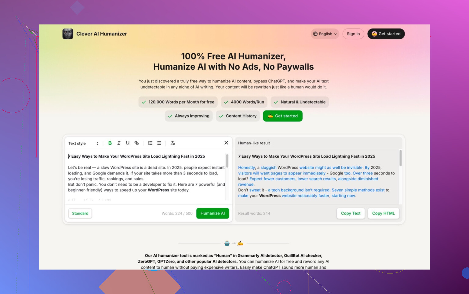 1) Humanizador IA Ingenioso (aihumanizer.net)